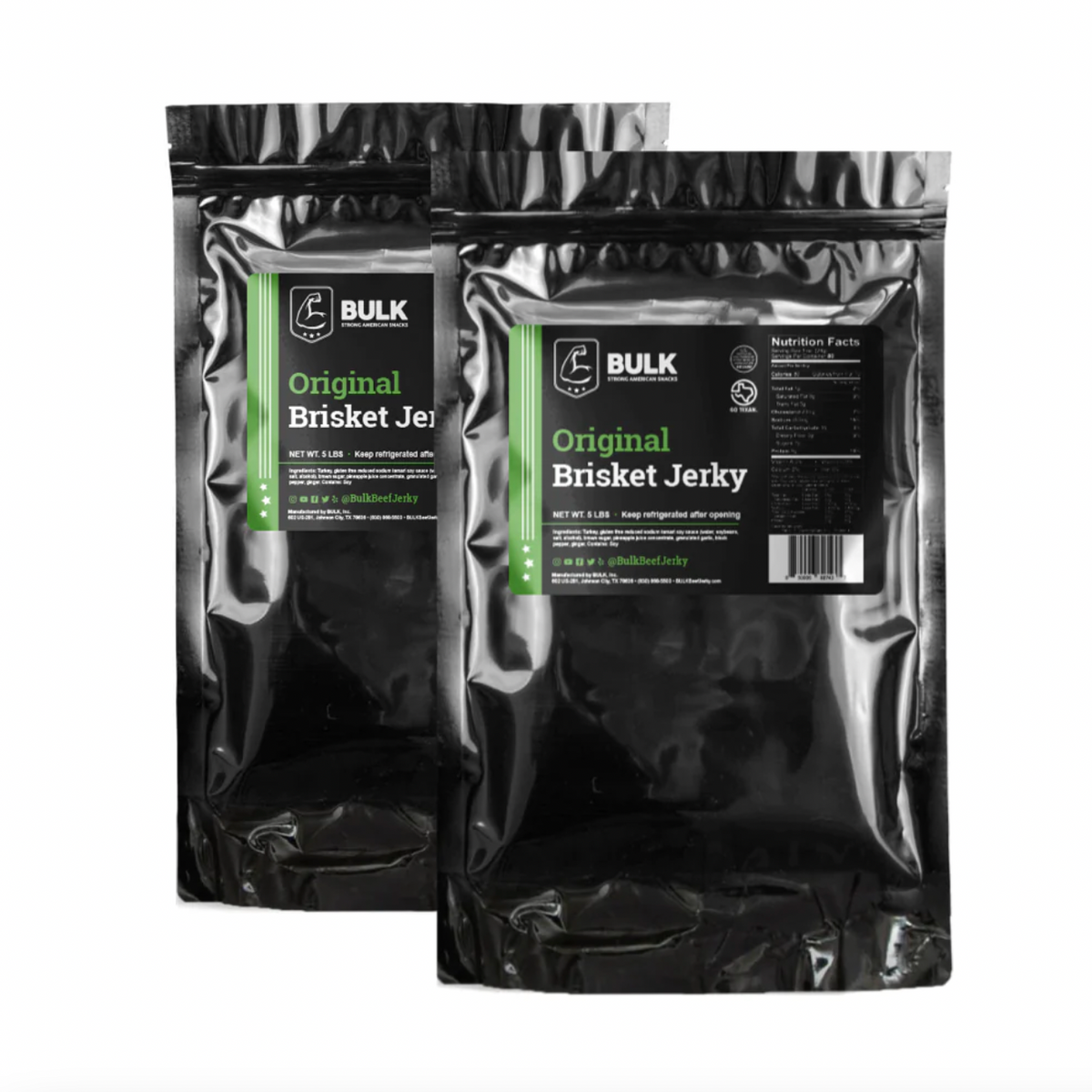 BULK Original Pepper Brisket Beef Jerky - BULK JERKY