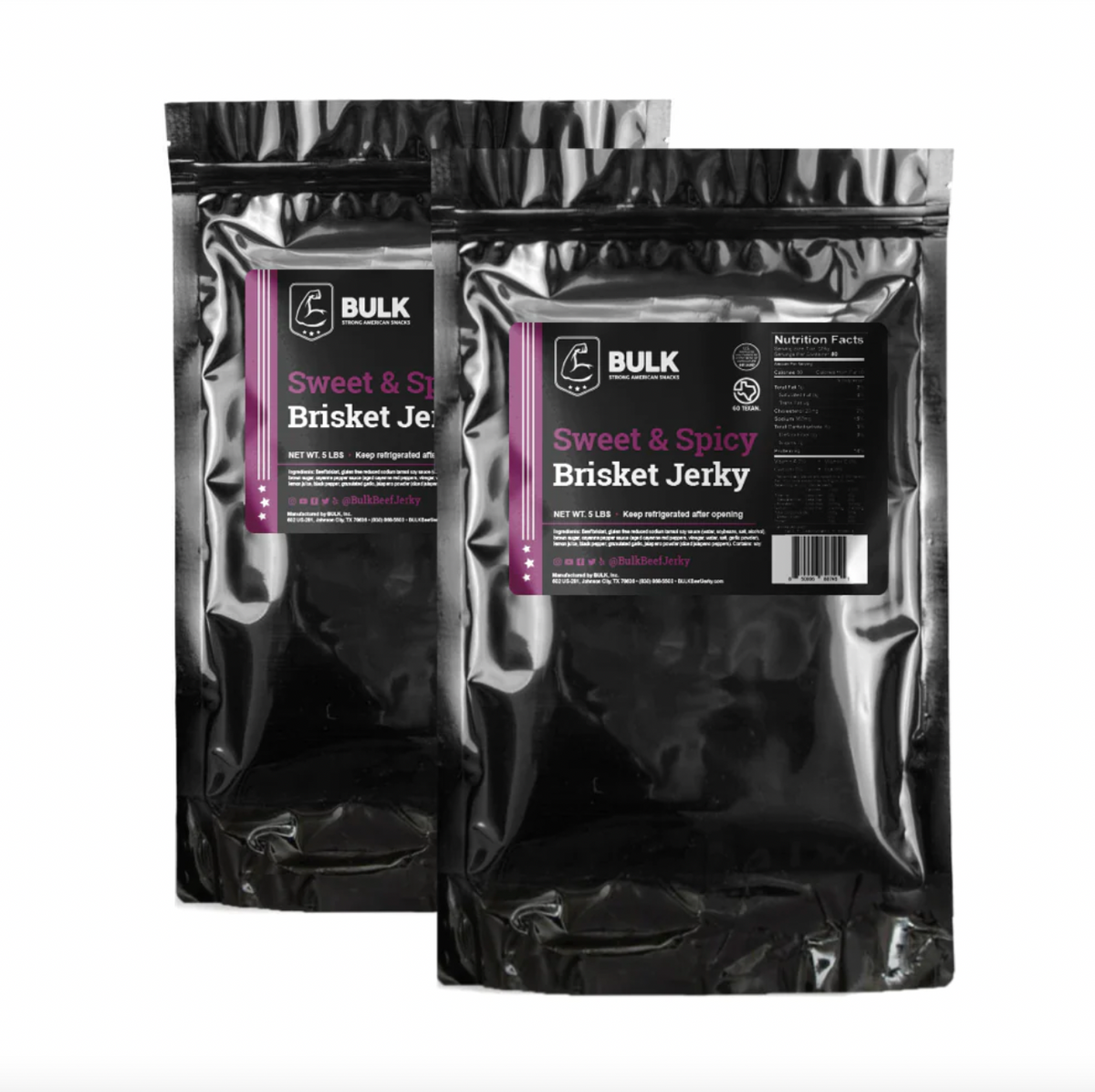 BULK Sweet & Spicy Brisket Beef Jerky - BULK JERKY